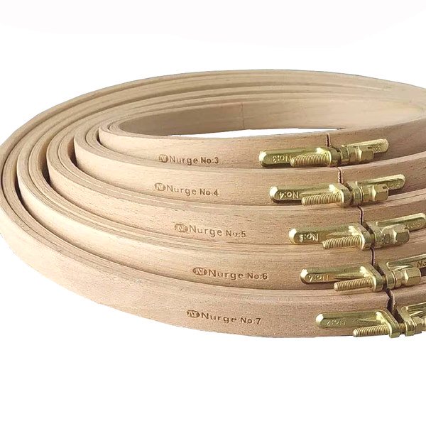 Nurge Beech Embroidery Hoops - Screwed Brass closure - Image 9