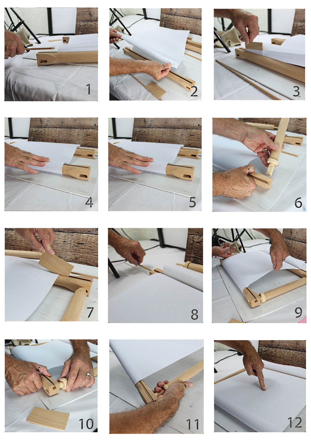 Nurge Adjustable Needlework Scroll Frames & Spare stretchers & screw rods. - Image 7