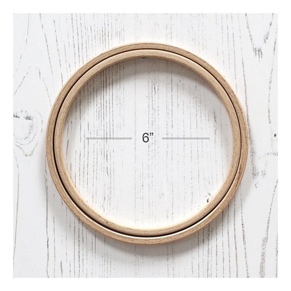 Nurge Display Hoop 130-3 Beech Wood - 6" (160mm) x 8mm Deep