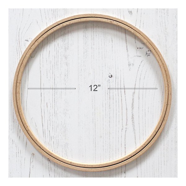 Nurge Display Hoop 130-8 Beech Wood -12" (310mm) x 8mm Deep