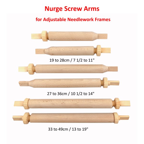 Nurge Adjustable Needlework Scroll Frames & Spare stretchers & screw rods. - Image 4