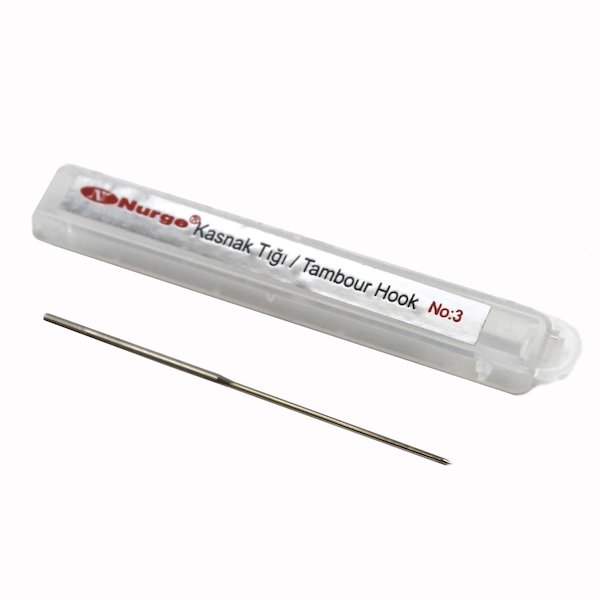 Nurge Tambour Needle Size 3 - Medium - 0.8mm - Image 2