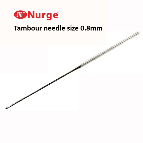 Nurge Tambour Needle Size 3 - Medium - 0.8mm